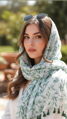 شال نخی منگوله دار وارداتی