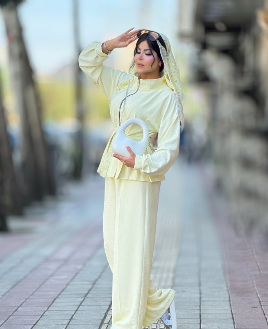 ست مانتو شلوار عروسکی زنانه
