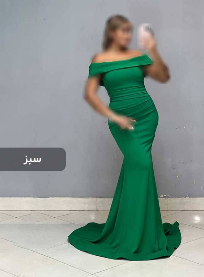 لباس ماکسی مجلسی زنانه جنس کرپ کش