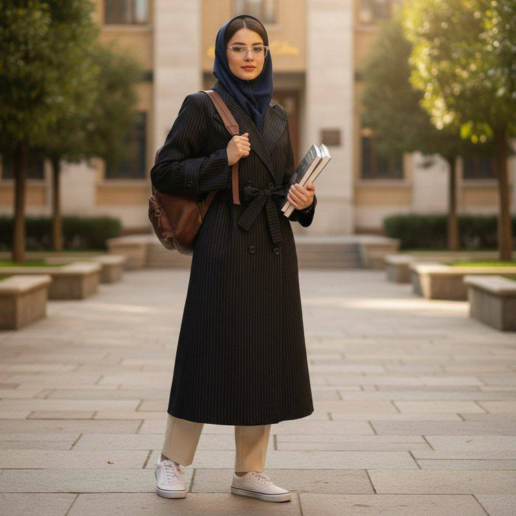 مانتو دیپلمات اداری دانشجویی زنانه
