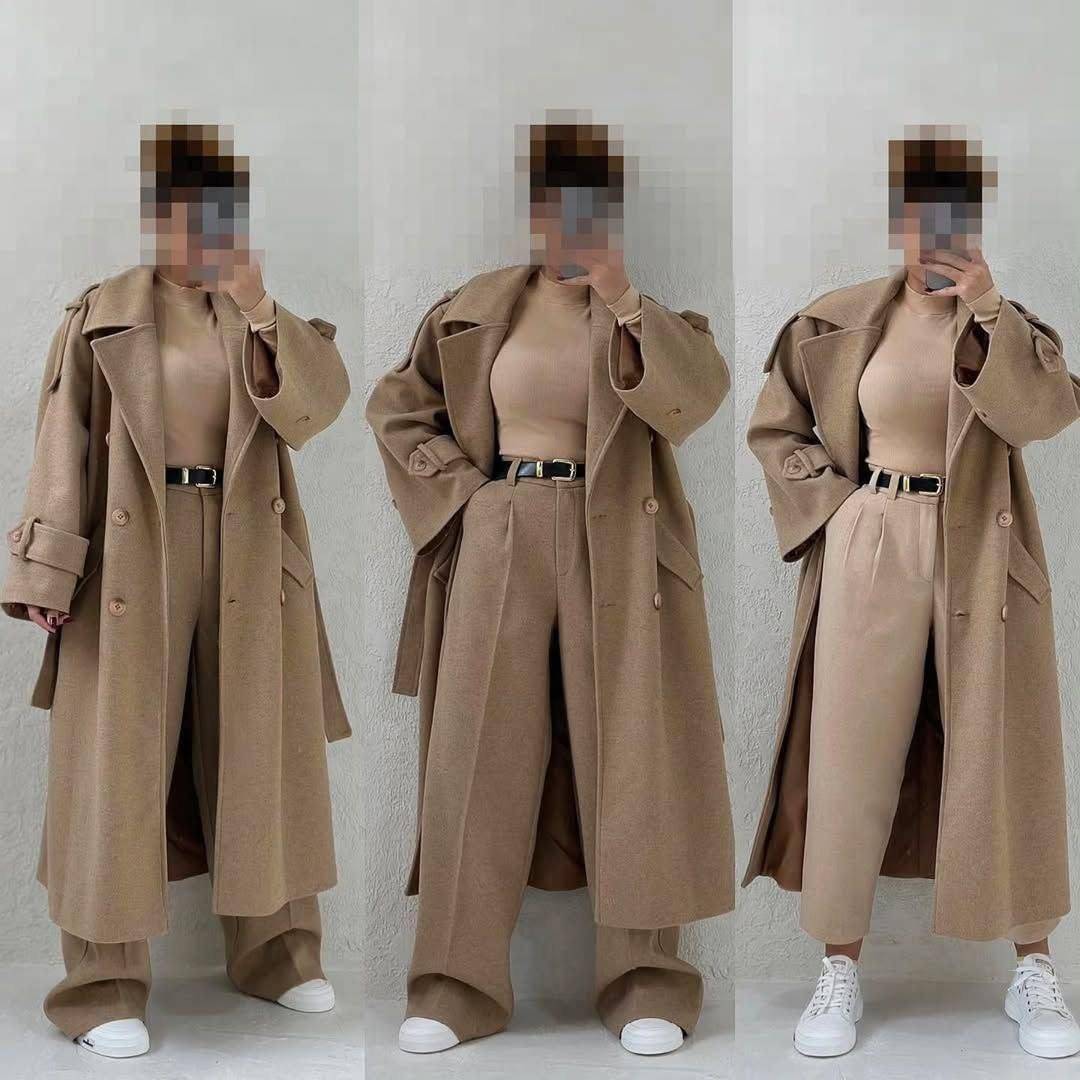 پالتو بلند زنانه توییت پشمی اعلا