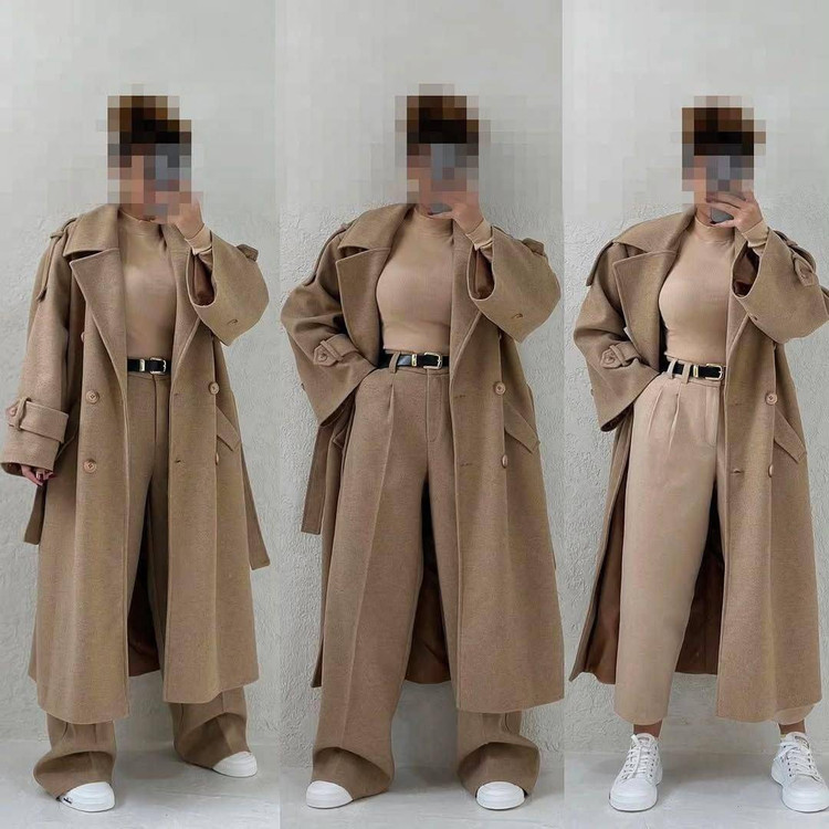 پالتو بلند زنانه توییت پشمی اعلا